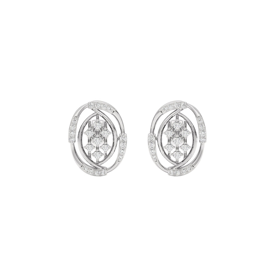 Adele Diamond Earrings 18 KT / White Gold