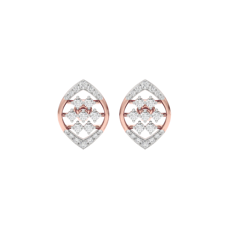 Cassandra Diamond Earrings 18 KT / Rose Gold
