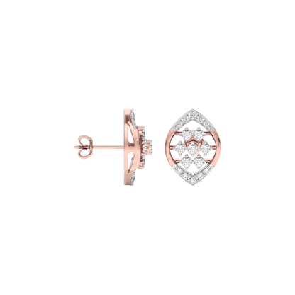 Cassandra Diamond Earrings 18 KT / Rose Gold
