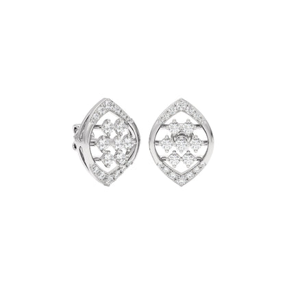 Cassandra Diamond Earrings 18 KT / White Gold