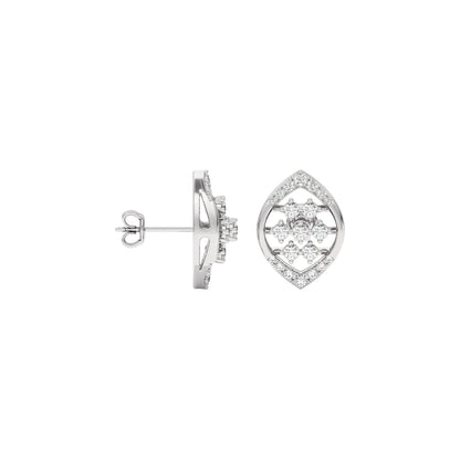 Cassandra Diamond Earrings 18 KT / White Gold