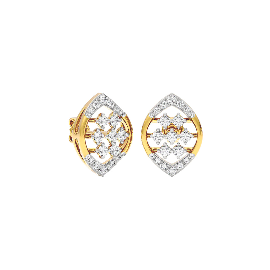 Cassandra Diamond Earrings 18 KT / Yellow Gold