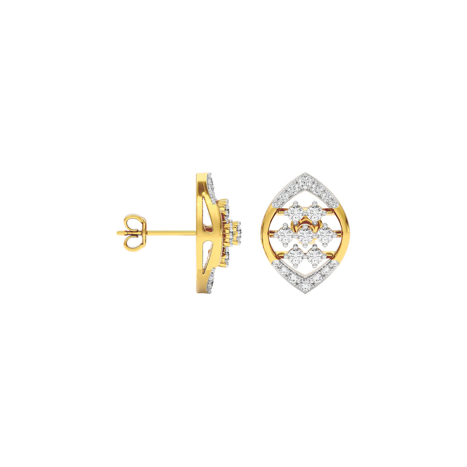 Cassandra Diamond Earrings 18 KT / Yellow Gold