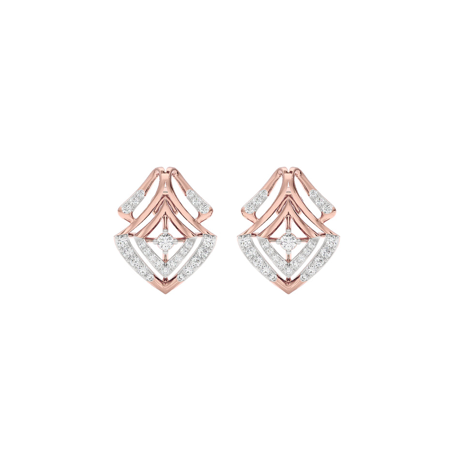 Jocelyn Diamond Earrings 18 KT / Rose Gold