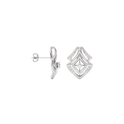 Jocelyn Diamond Earrings 18 KT / White Gold