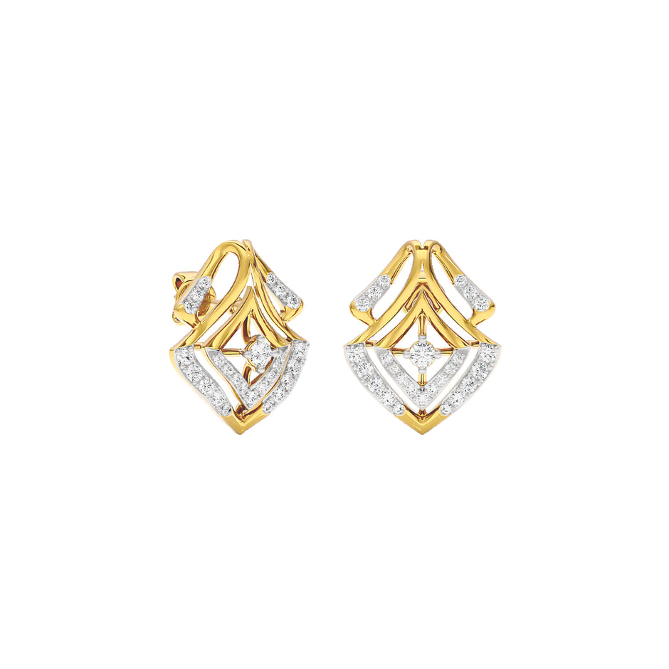 Jocelyn Diamond Earrings 18 KT / Yellow Gold