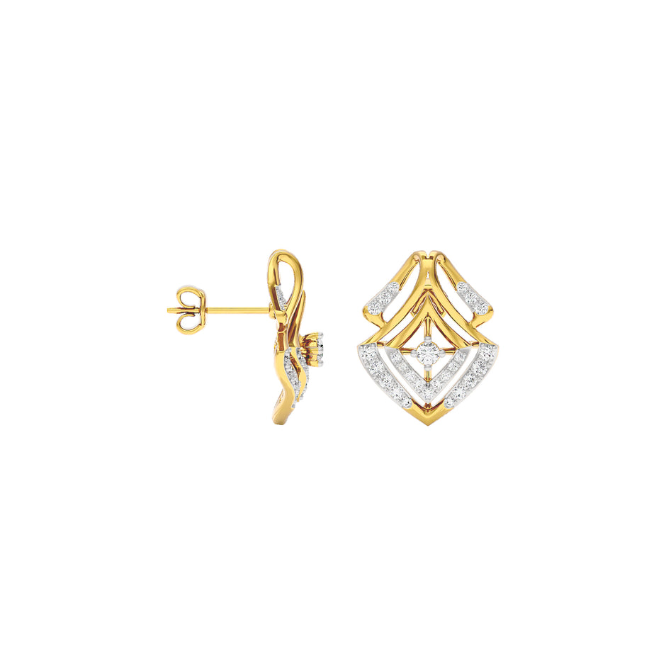 Jocelyn Diamond Earrings 18 KT / Yellow Gold
