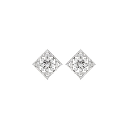 Zena Diamond Earrings 18 KT / White Gold