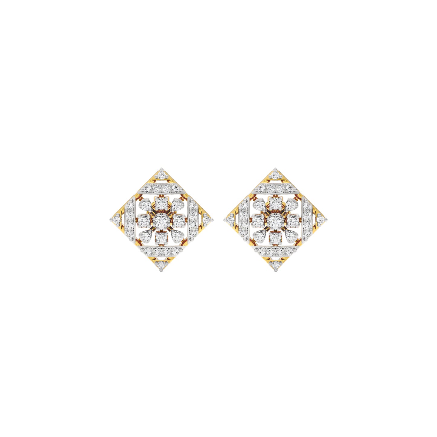Zena Diamond Earrings 18 KT / Yellow Gold