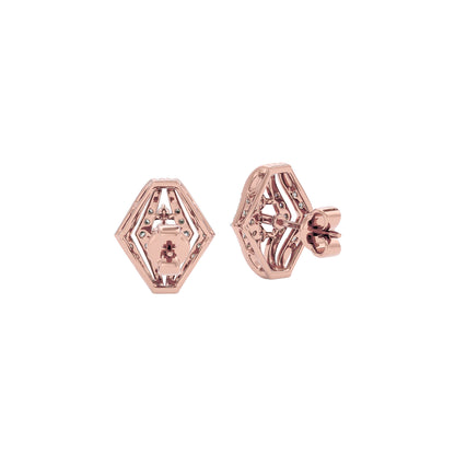 Glow in Wheels Diamond Earrings 18 KT / Rose Gold