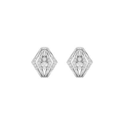 Glow in Wheels Diamond Earrings 18 KT / White Gold