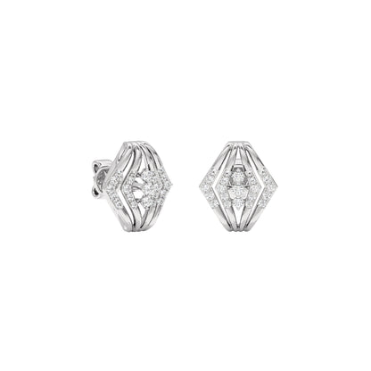 Glow in Wheels Diamond Earrings 18 KT / White Gold
