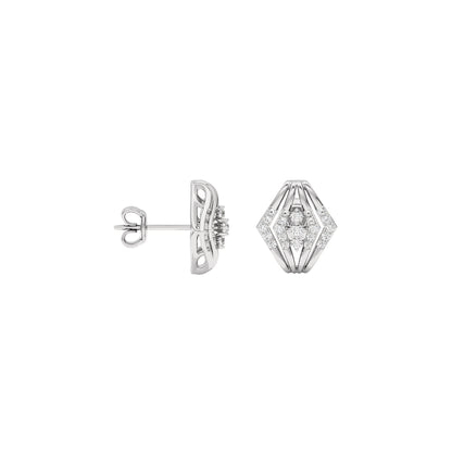 Glow in Wheels Diamond Earrings 18 KT / White Gold