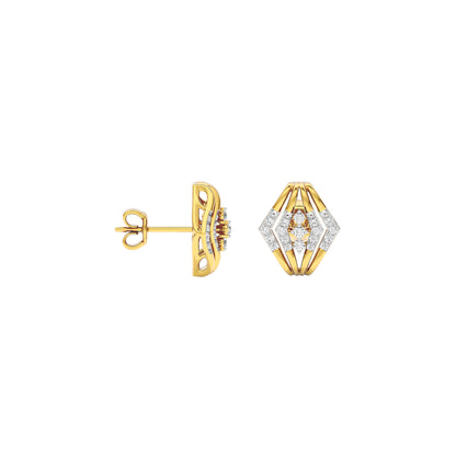 Glow in Wheels Diamond Earrings 18 KT / Yellow Gold