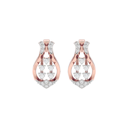 Gabrielle Diamond Earrings 18 KT / Rose Gold