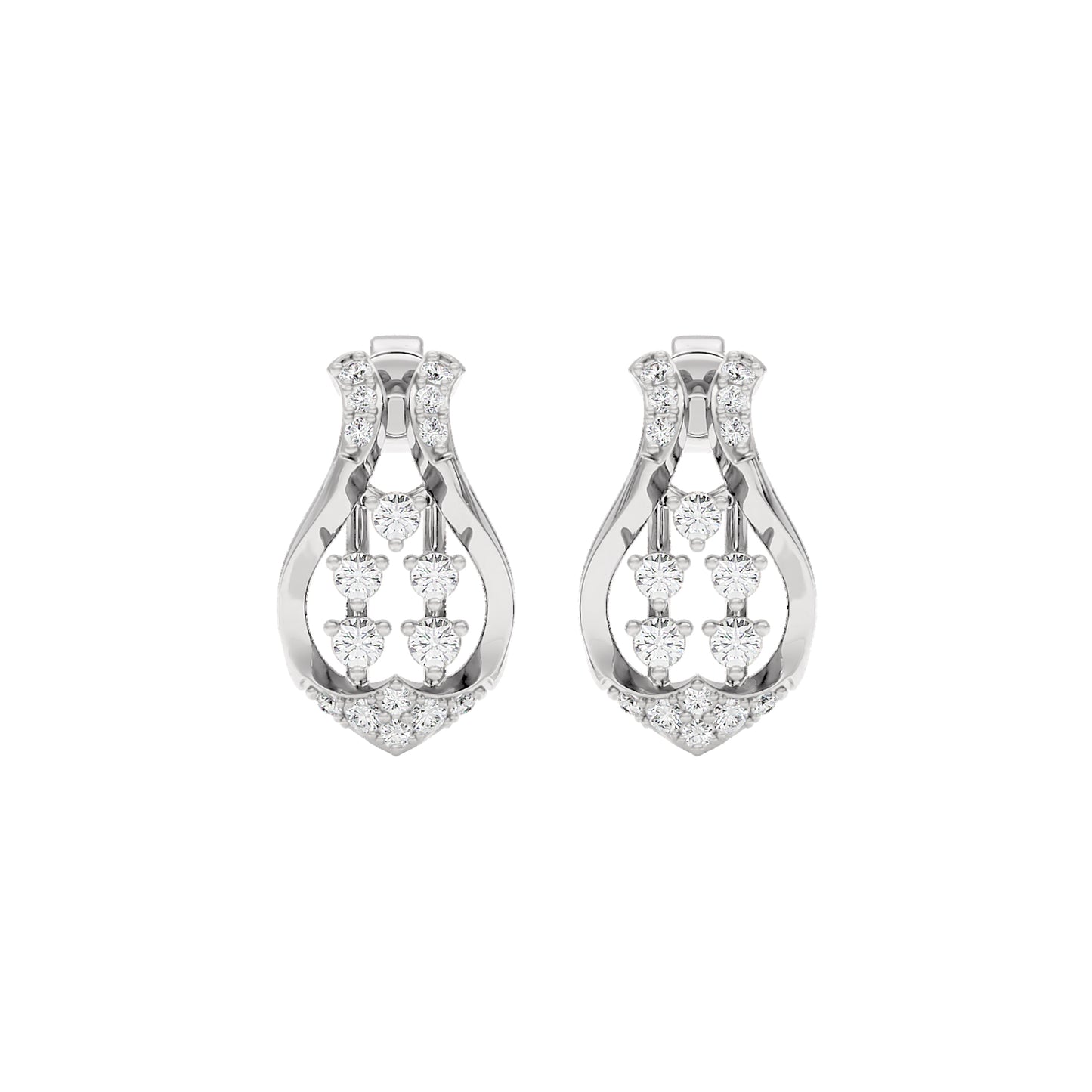 Gabrielle Diamond Earrings 18 KT / White Gold