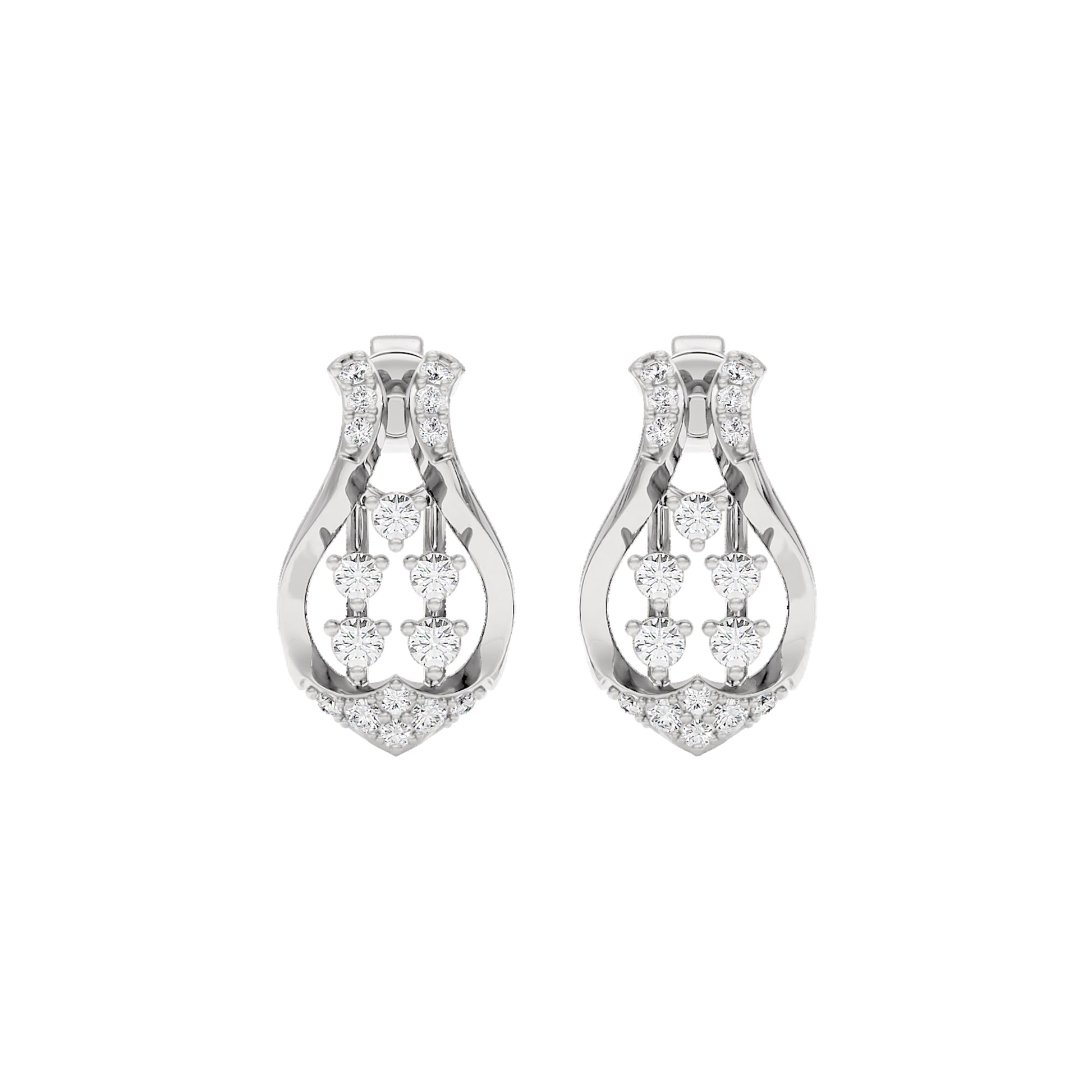 Gabrielle Diamond Earrings 18 KT / White Gold