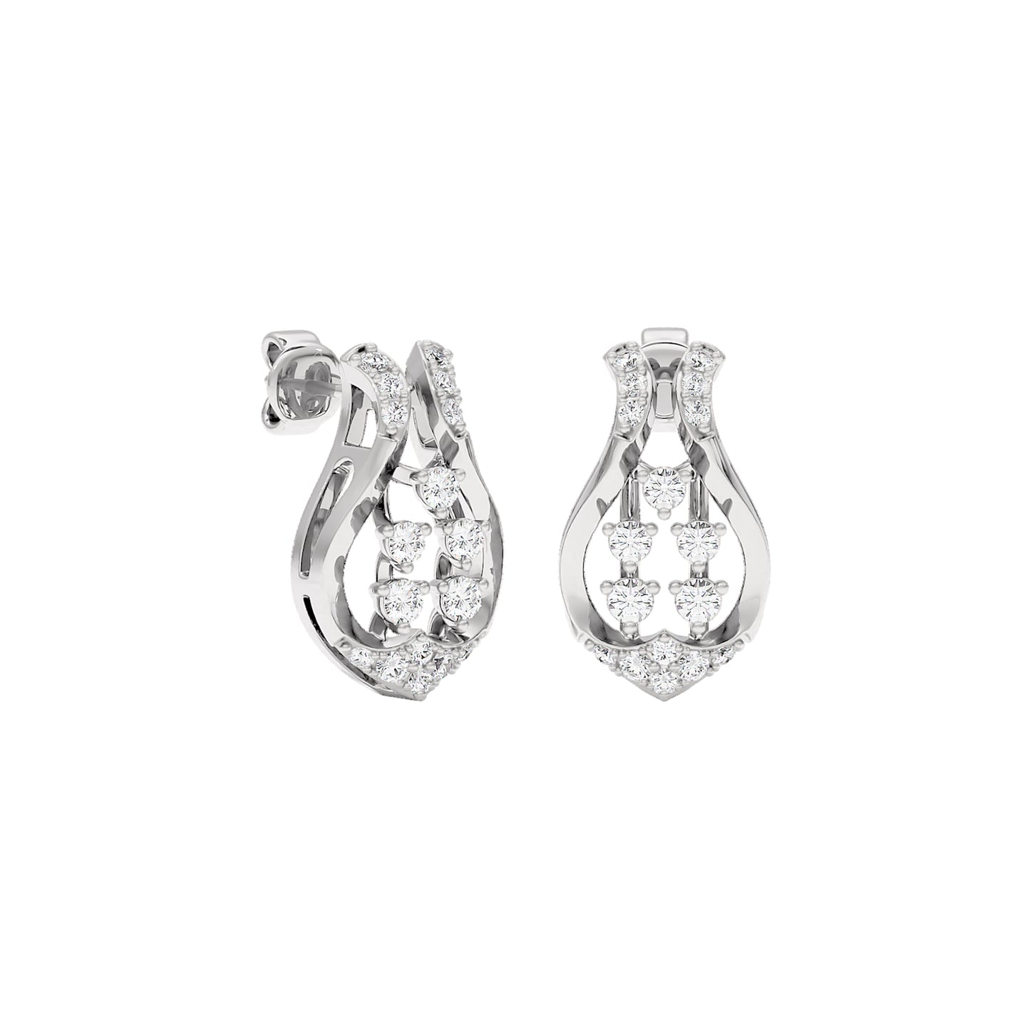 Gabrielle Diamond Earrings 18 KT / White Gold