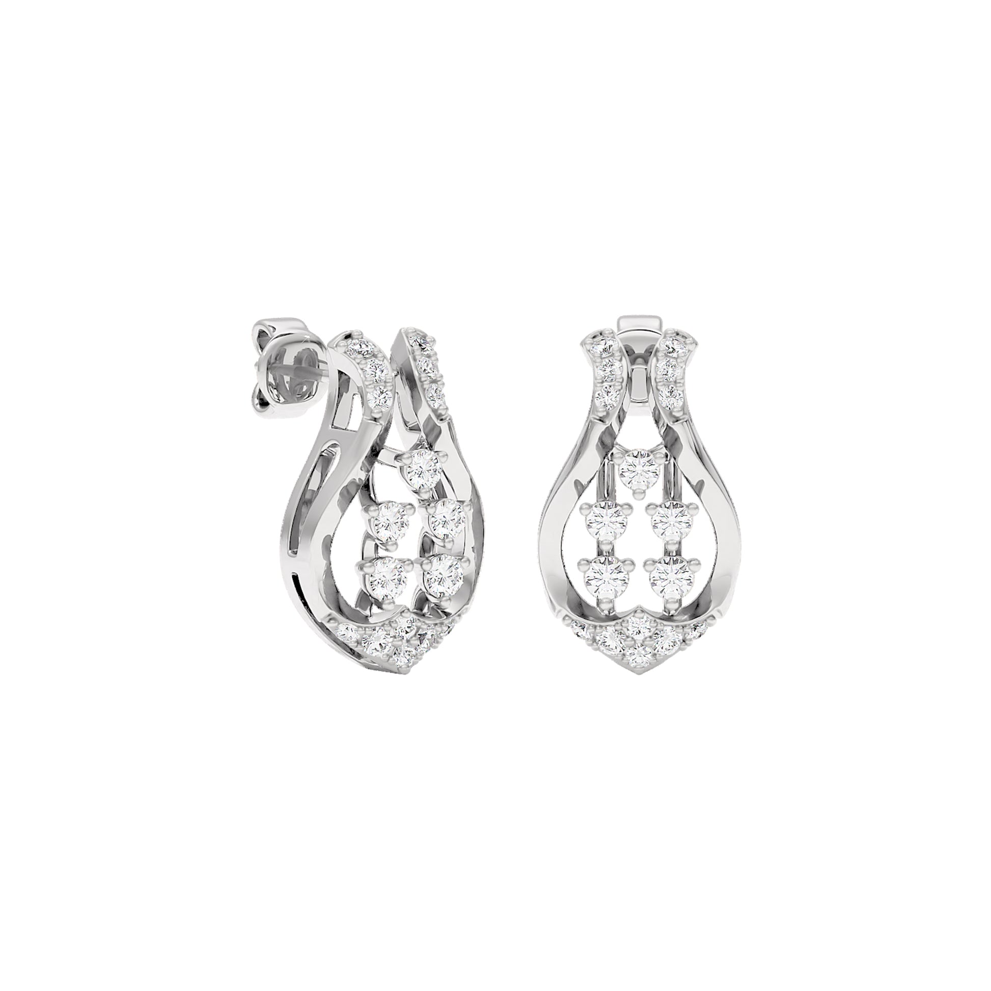Gabrielle Diamond Earrings 18 KT / White Gold