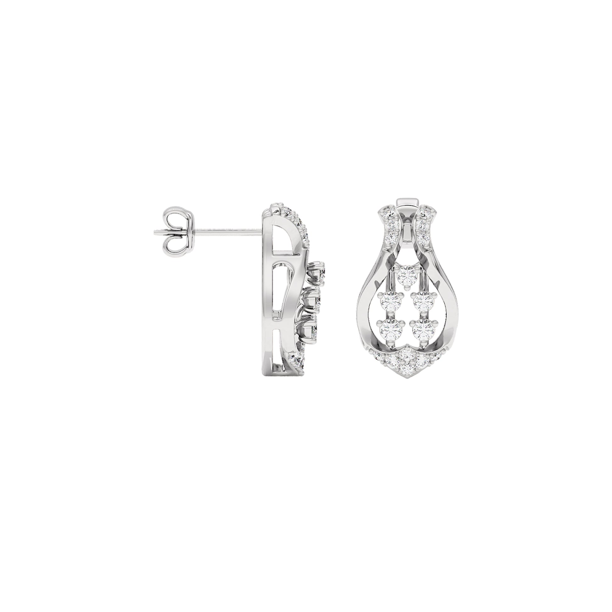 Gabrielle Diamond Earrings 18 KT / White Gold