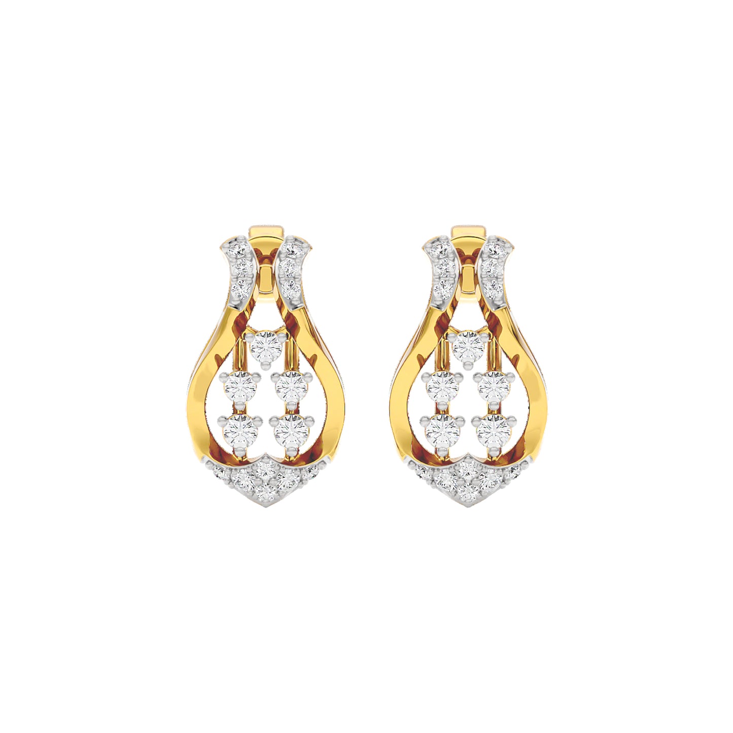 Gabrielle Diamond Earrings 18 KT / Yellow Gold