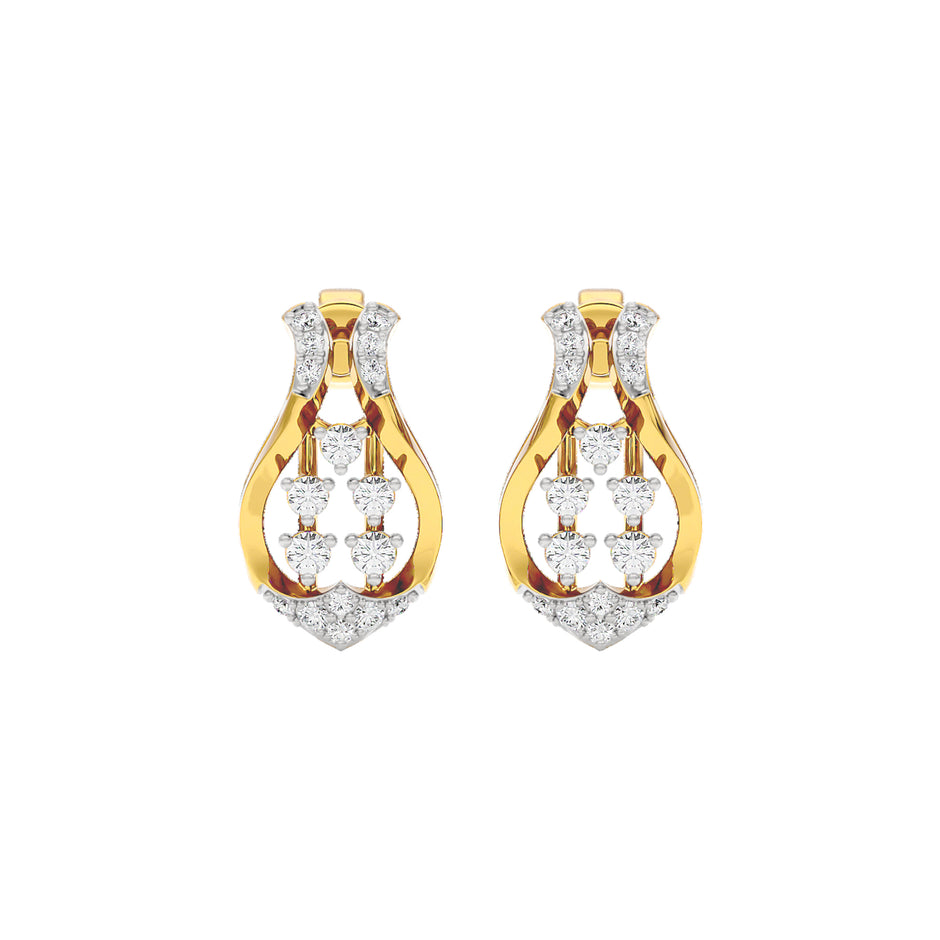 Gabrielle Diamond Earrings 18 KT / Yellow Gold