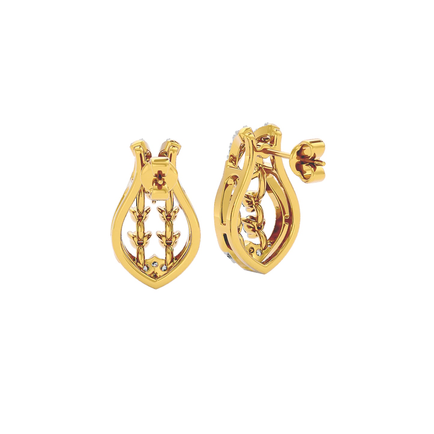 Gabrielle Diamond Earrings 18 KT / Yellow Gold