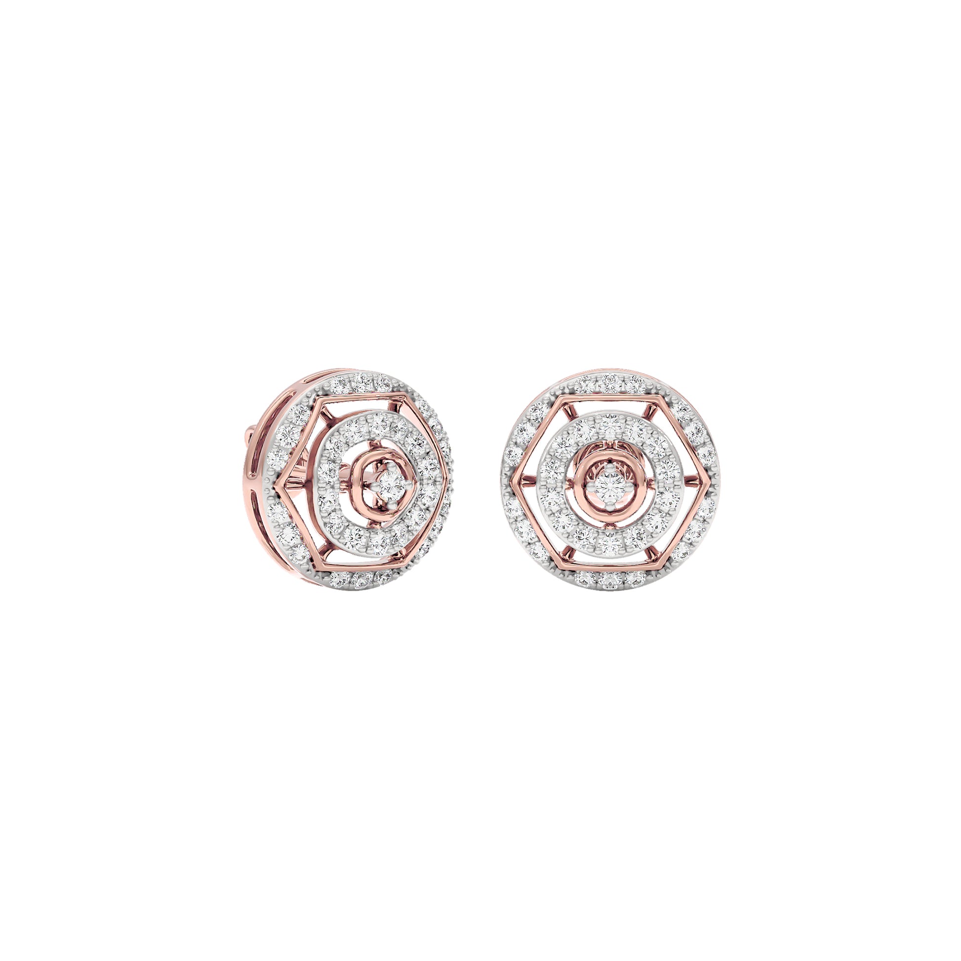 Indira Diamond Earrings 18 KT / Rose Gold