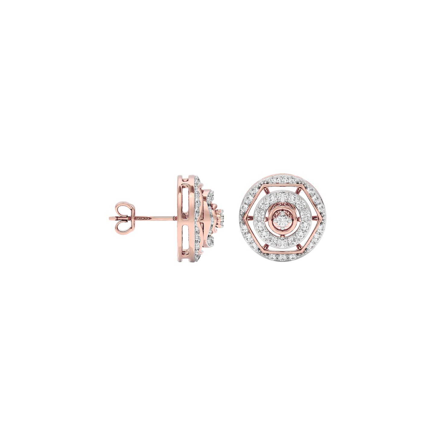 Indira Diamond Earrings 18 KT / Rose Gold