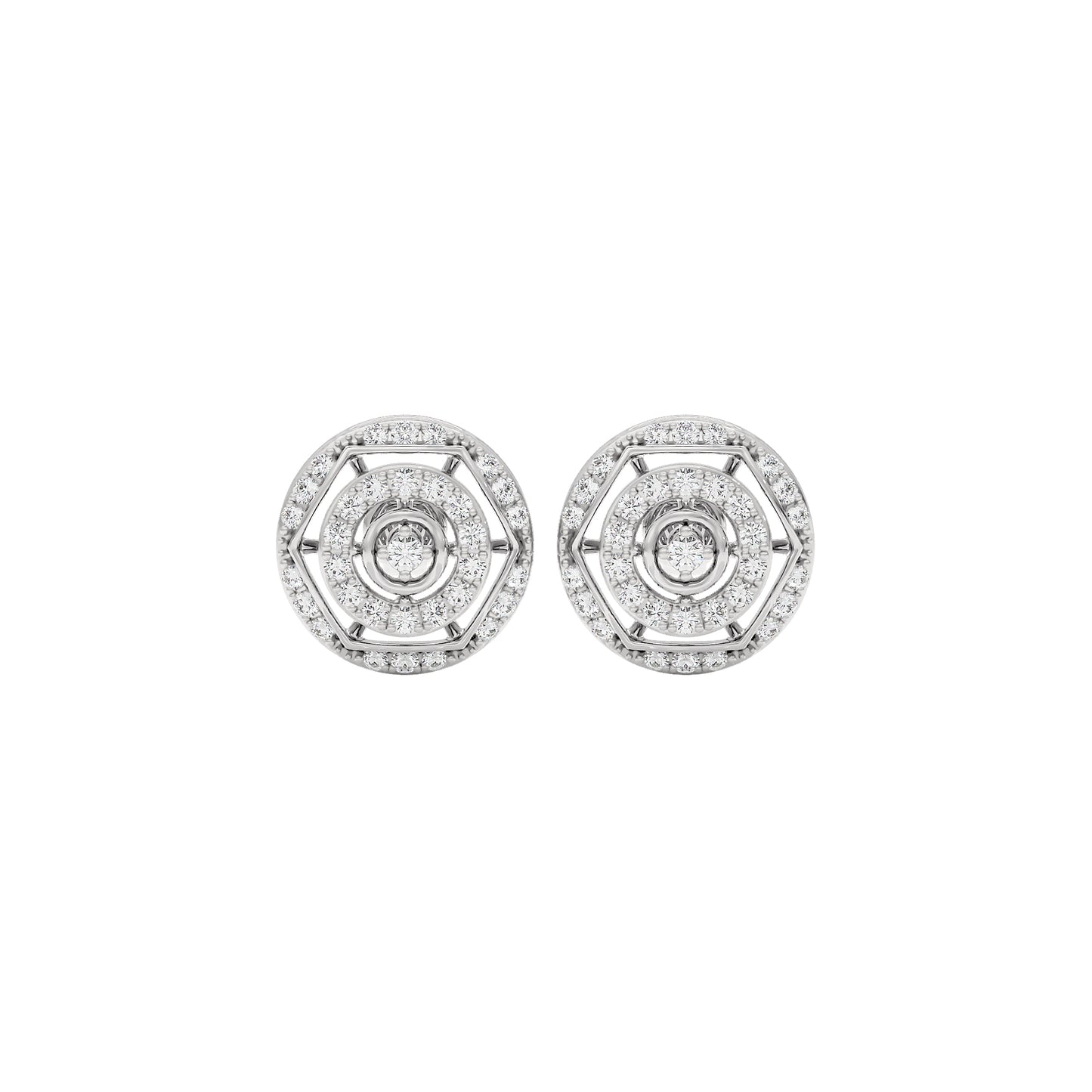 Indira Diamond Earrings 18 KT / White Gold