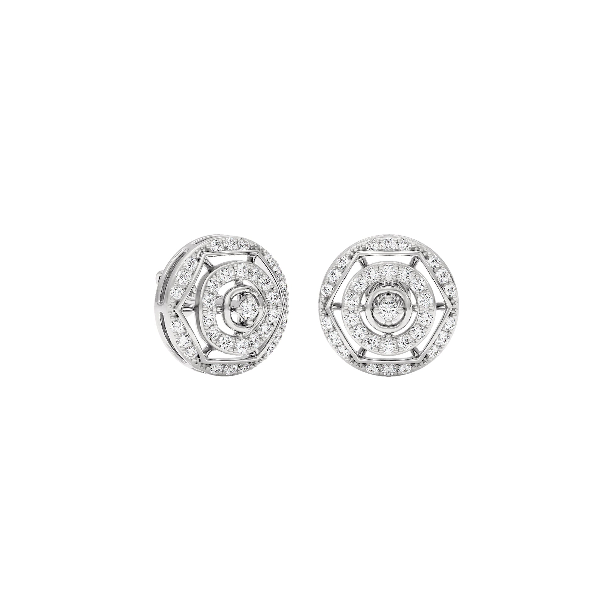 Indira Diamond Earrings 18 KT / White Gold