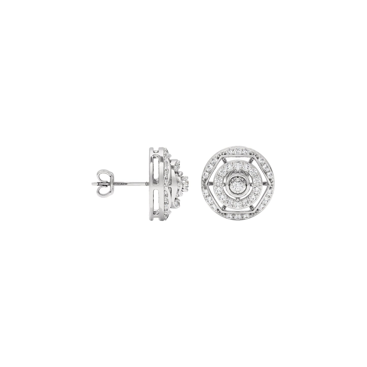 Indira Diamond Earrings 18 KT / White Gold
