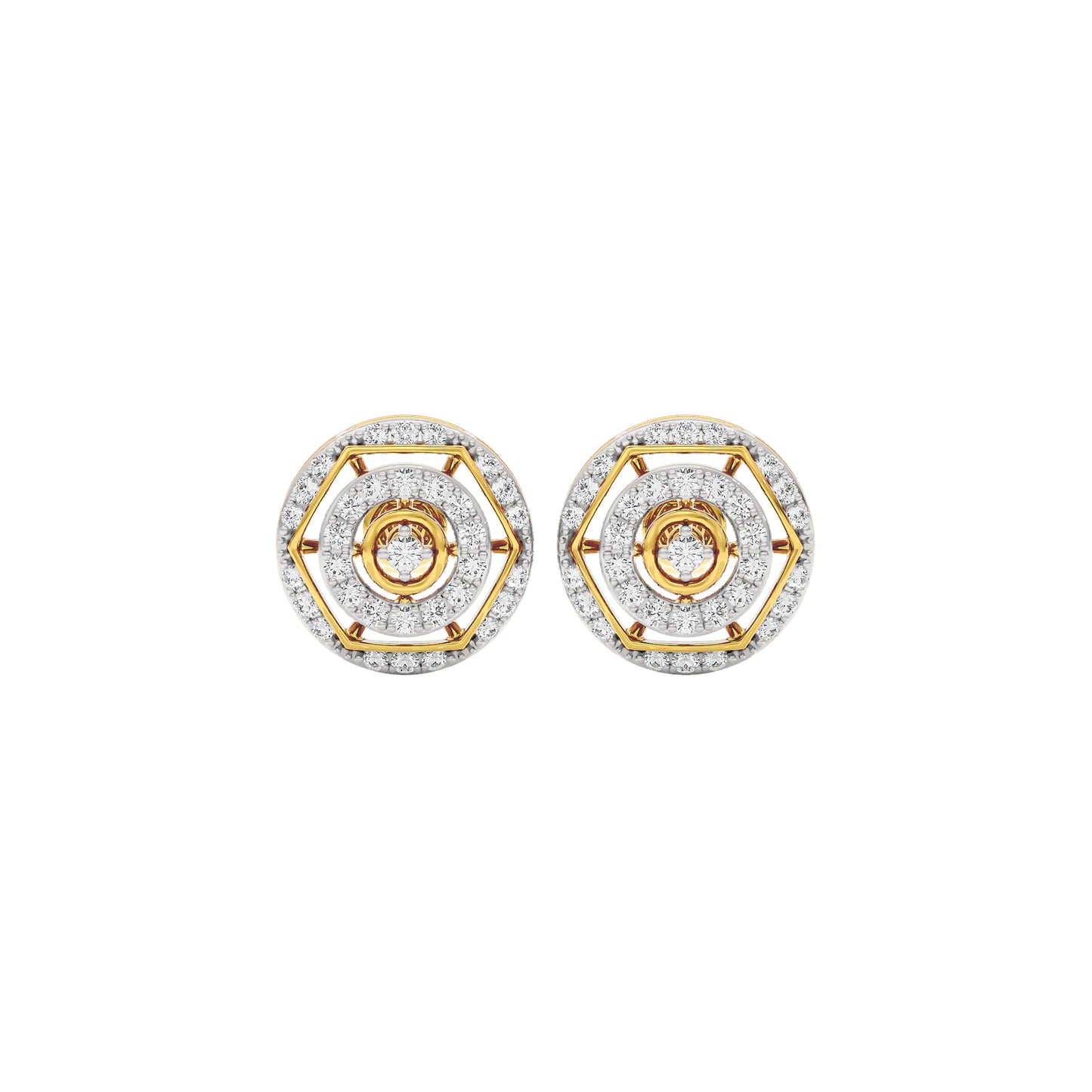 Indira Diamond Earrings 18 KT / Yellow Gold