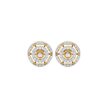 Indira Diamond Earrings 18 KT / Yellow Gold
