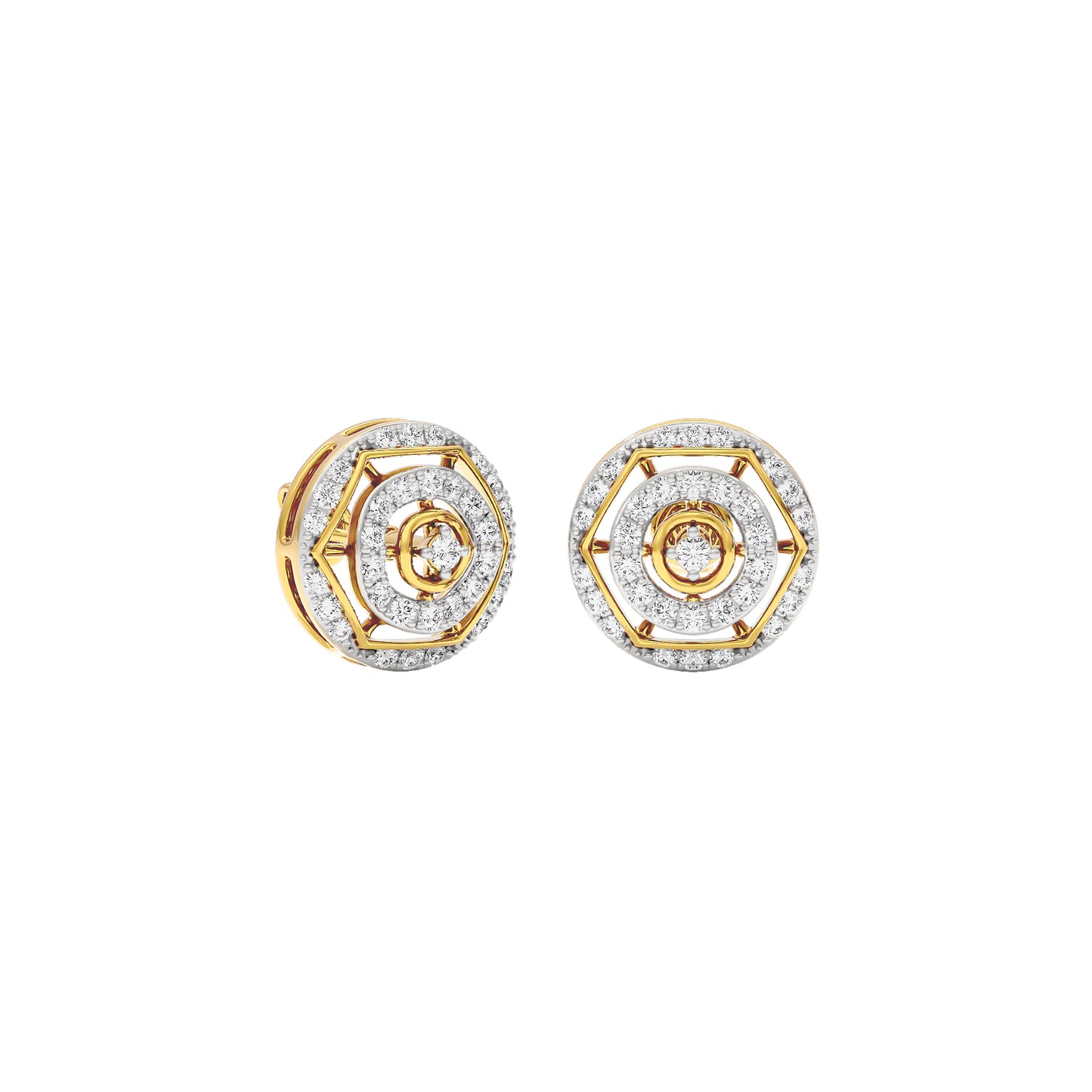 Indira Diamond Earrings 18 KT / Yellow Gold