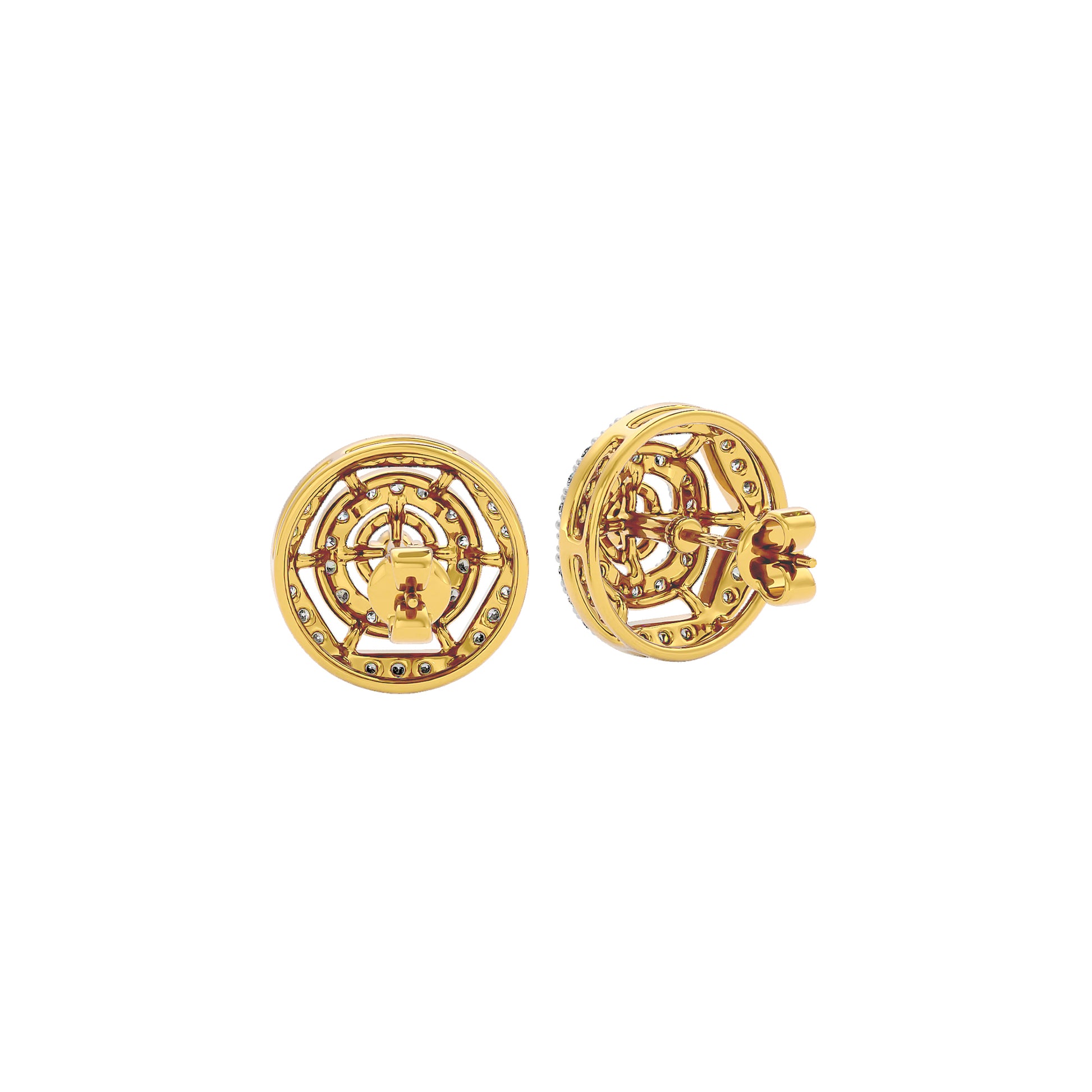 Indira Diamond Earrings 18 KT / Yellow Gold