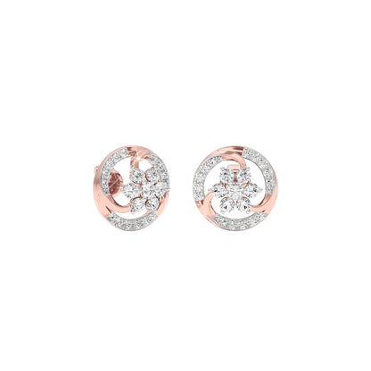 Glow in Wheels Diamond Earrings 18 KT / Rose Gold
