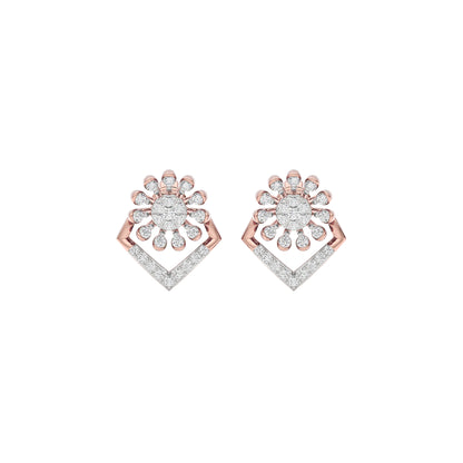 LiteLuxe Diamond Earrings 18 KT / Rose Gold
