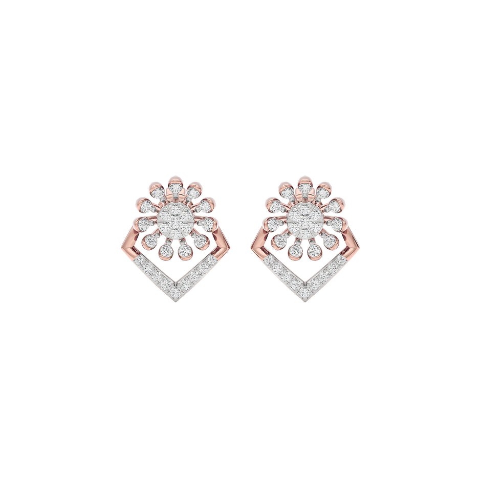 LiteLuxe Diamond Earrings 18 KT / Rose Gold