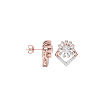 LiteLuxe Diamond Earrings 18 KT / Rose Gold