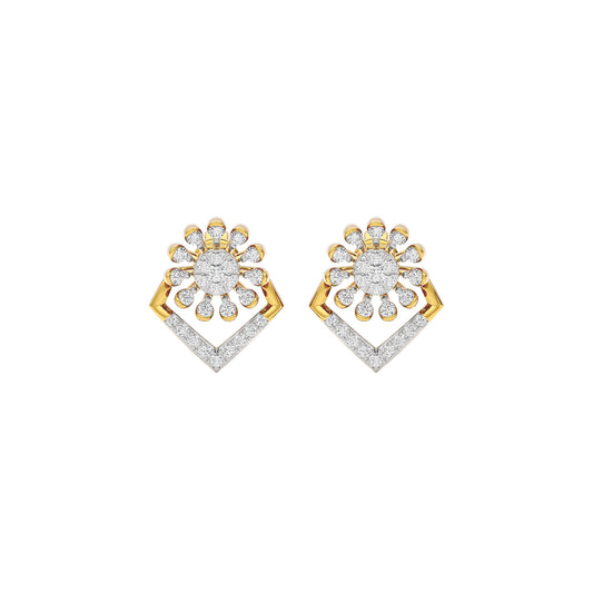 LiteLuxe Diamond Earrings 18 KT / Yellow Gold