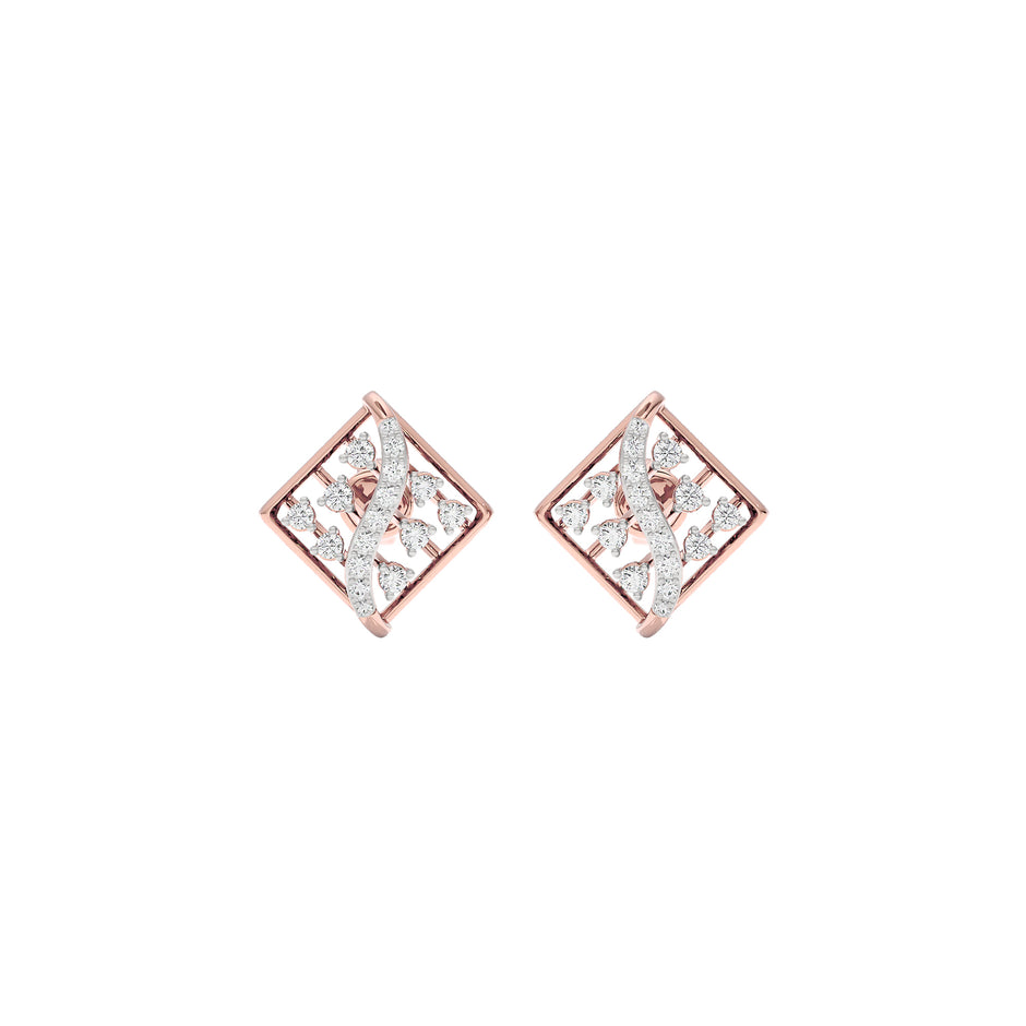 Camilla Diamond Earrings 18 KT / Rose Gold