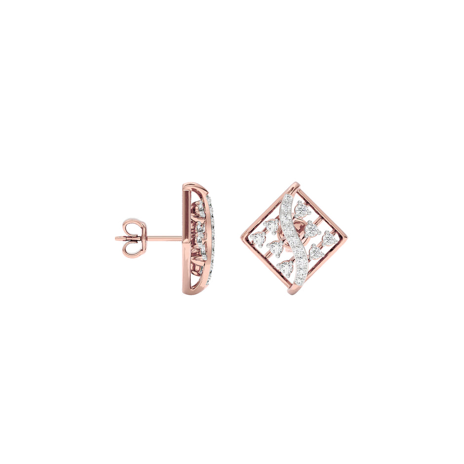 Camilla Diamond Earrings 18 KT / Rose Gold