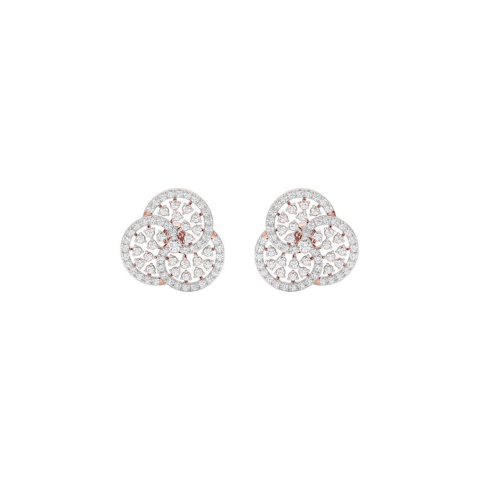 Glam Gems Diamond Earrings 18 KT / Rose Gold