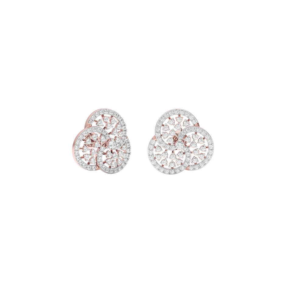 Glam Gems Diamond Earrings 18 KT / Rose Gold