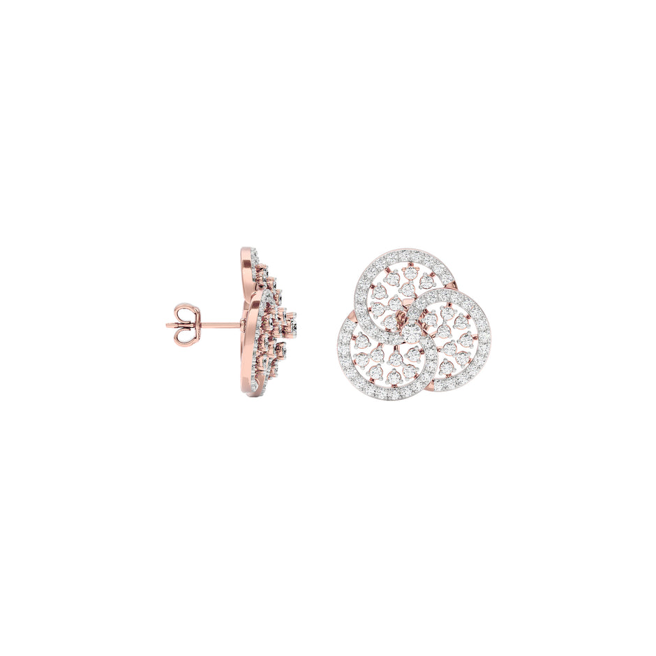 Glam Gems Diamond Earrings 18 KT / Rose Gold