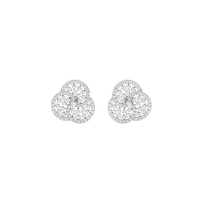 Glam Gems Diamond Earrings 18 KT / White Gold