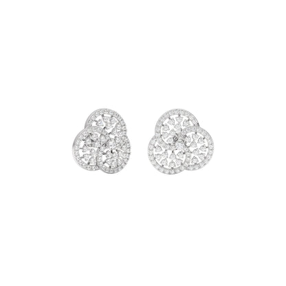 Glam Gems Diamond Earrings 18 KT / White Gold