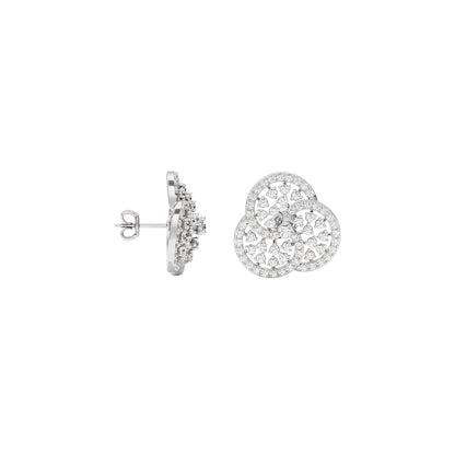 Glam Gems Diamond Earrings 18 KT / White Gold