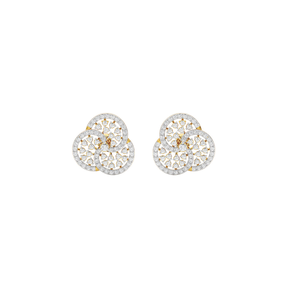 Glam Gems Diamond Earrings 18 KT / Yellow Gold